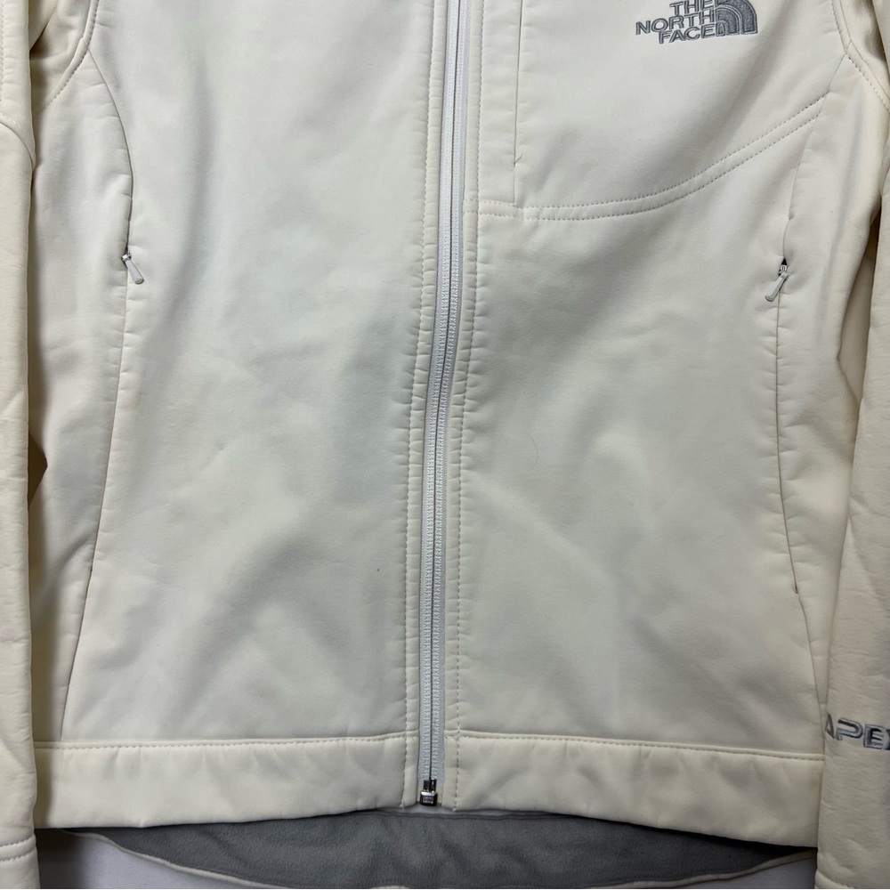The North Face White Apex Bionic Softshell Windwa… - image 3